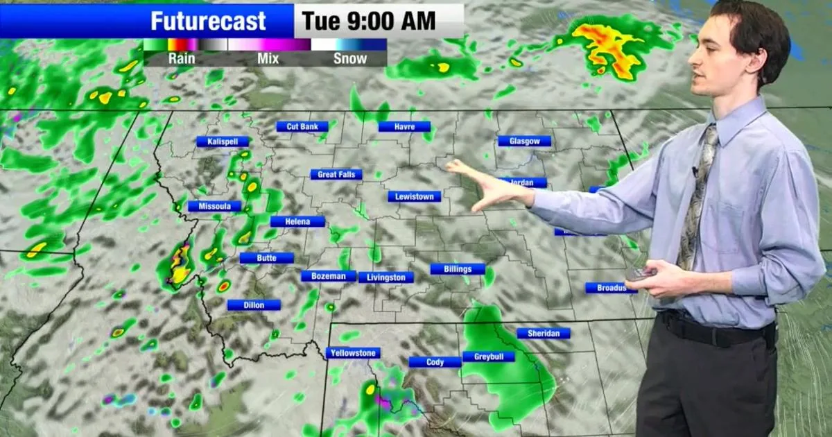 Montana Stays Dry Today With Showers, Storm Chances and Possible Eastern Severe Weather Expected by Tuesday and Wednesday