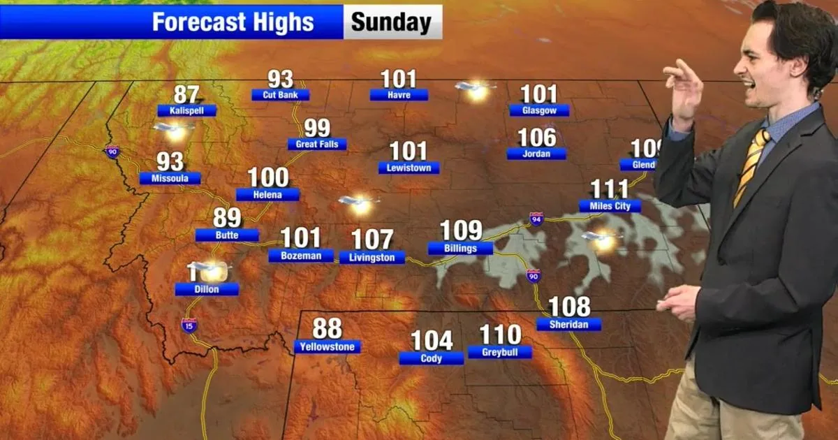 Record-Breaking Heat and Extreme Heat Warnings Spread Across Montana With Triple-Digit Temperatures Expected Through the Weekend