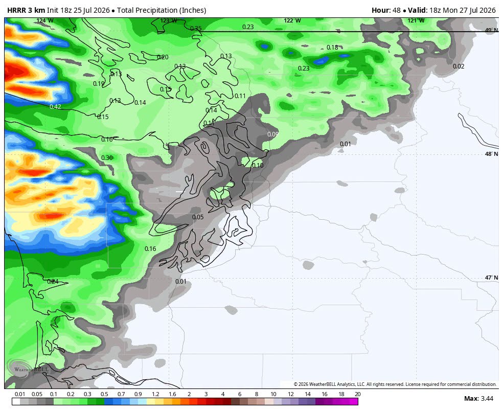 Seattle Enters Rare Goldilocks Summer Stretch With Mild 70s and 80s While Heat Dome Bakes Nation’s Heartland and 130 Million Under Alerts