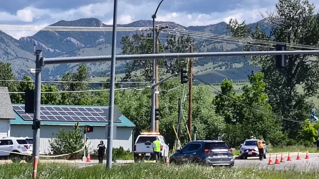 Police investigate a fatal bicycle and vehicle crash at a Bozeman intersection